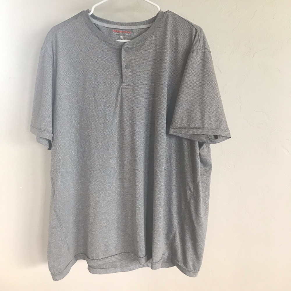 Hawke and C.O. T-shirt with snap buttons